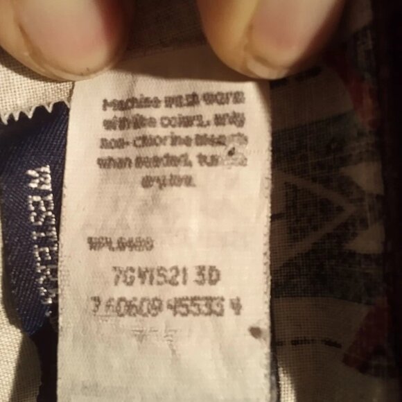 Vintage Wrangler Large Pearl Snap Southwestern Shirt - Picture 10 of 10